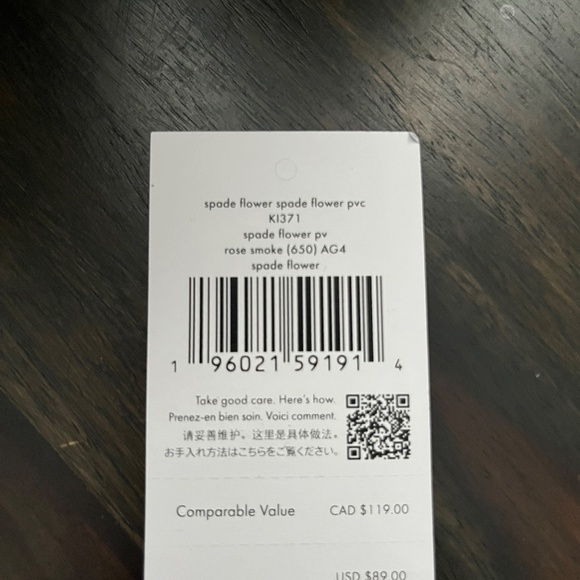 KATE SPADE Spade Flower Small Slim Card Holder NWT - Picture 9 of 9